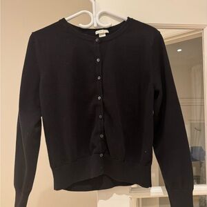 H&M Black Button-Up Cardigan/Sweater